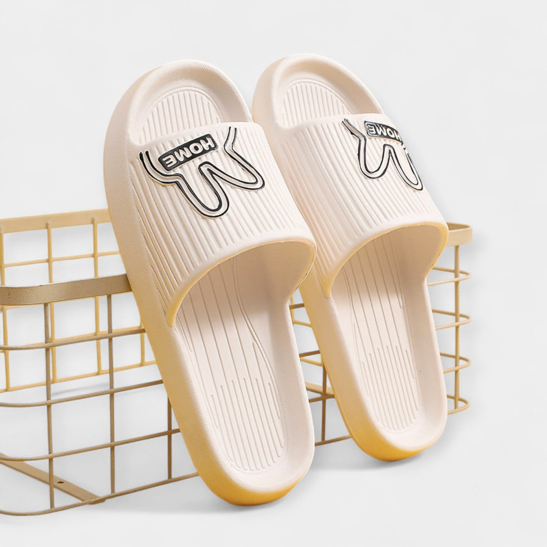 Γυναικείες Παντόφλες με Cartoon Σχέδιο & Ανοιχτά Δάχτυλα