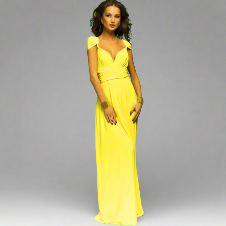 Φόρεμα μεταμορφωμένο από εκλεκτό ύφασμα