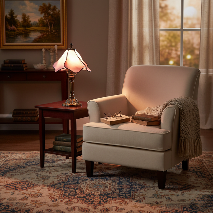 Artystyczna barokowa lampa stołowa LED