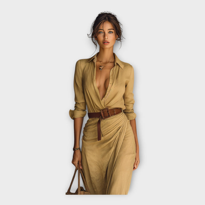 Αέρινο φόρεμα με διαχρονική κομψότητα