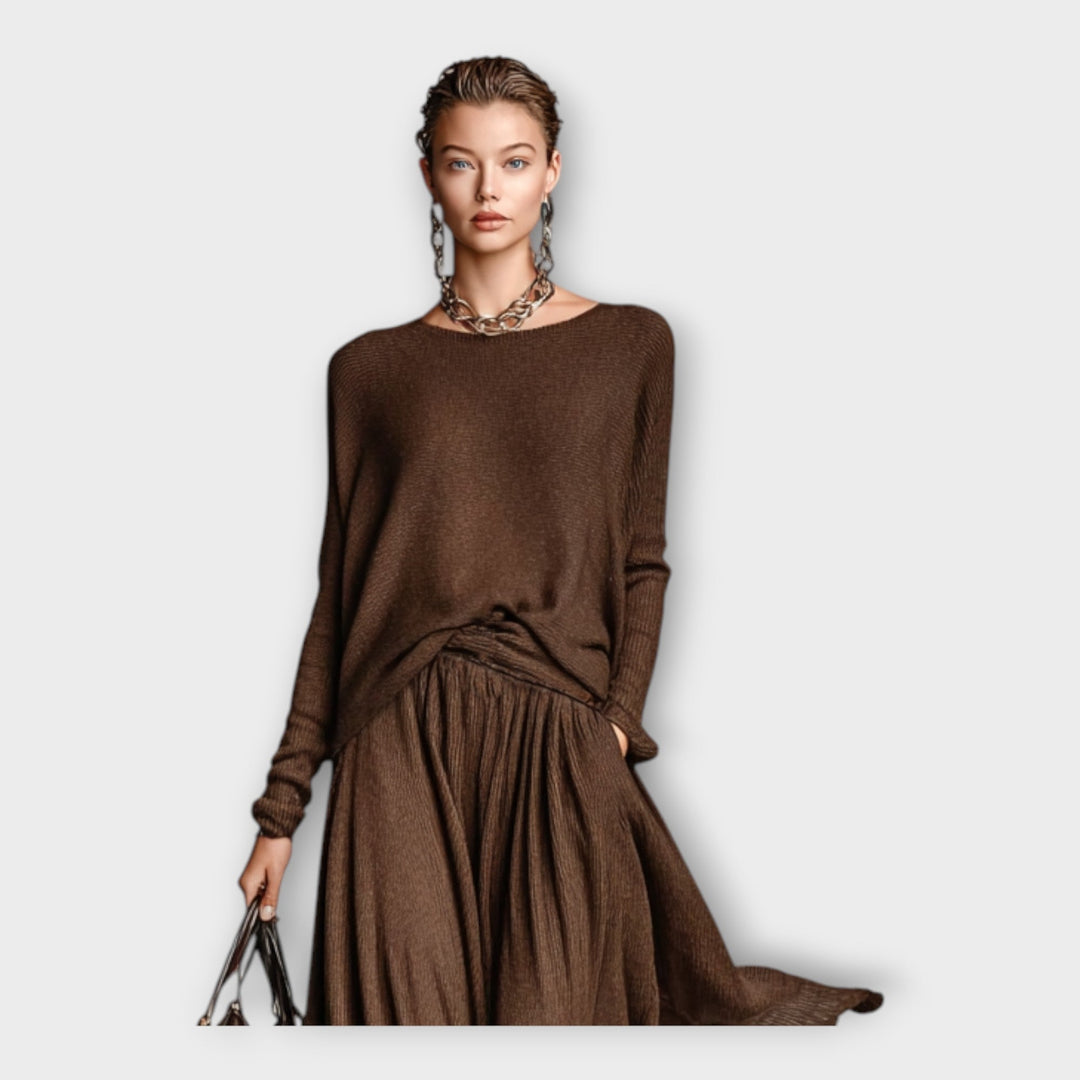 Πλεκτό σετ με αέρινη κομψότητα