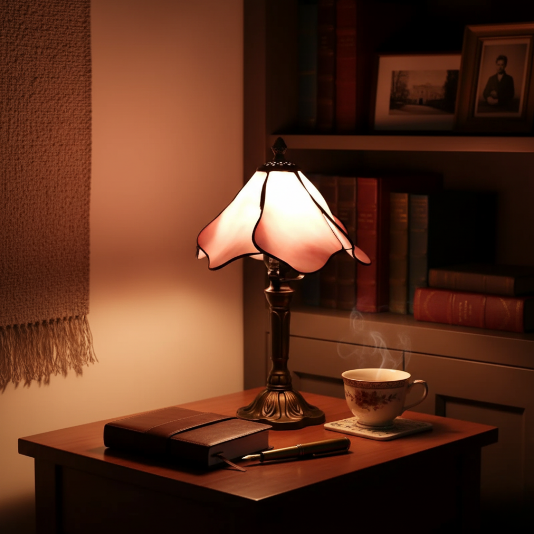 Artystyczna barokowa lampa stołowa LED