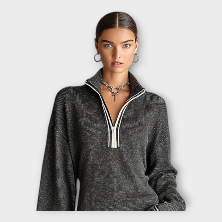 Πλεκτό φόρεμα με χαλαρή κομψότητα