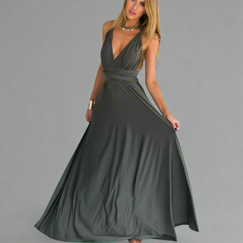 Φόρεμα μεταμορφωμένο από εκλεκτό ύφασμα