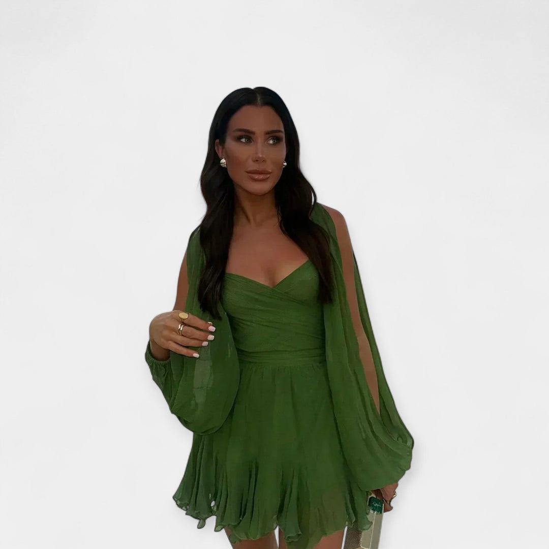 Ρομαντικό Κοντομάνικο Φόρεμα για Κάθε Περίσταση