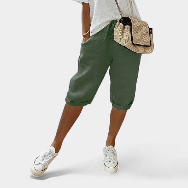 Λαοδίκη - Βερμούδα δροσιάς από βαμβάκι και λινό για κάθε μέρα