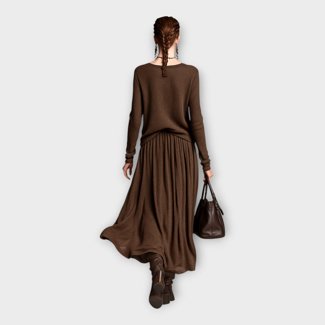 Πλεκτό σετ με αέρινη κομψότητα