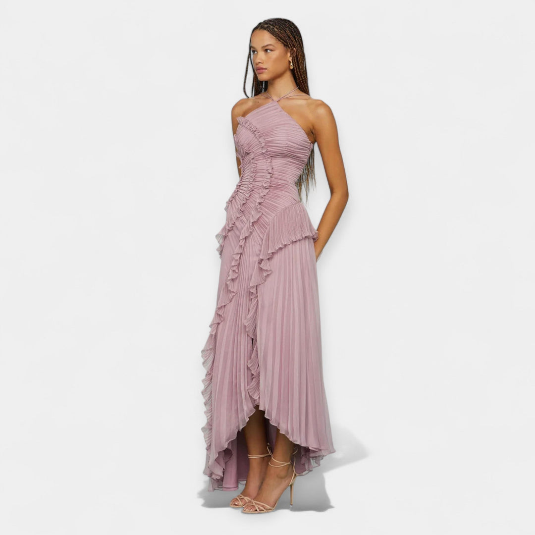 Φόρεμα με Ρυθμισμένα Βολάν