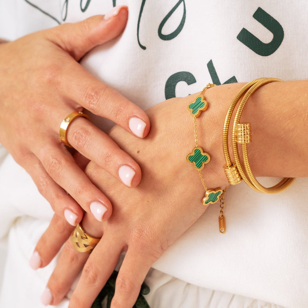 Χρυσό Βραχιόλι Twister