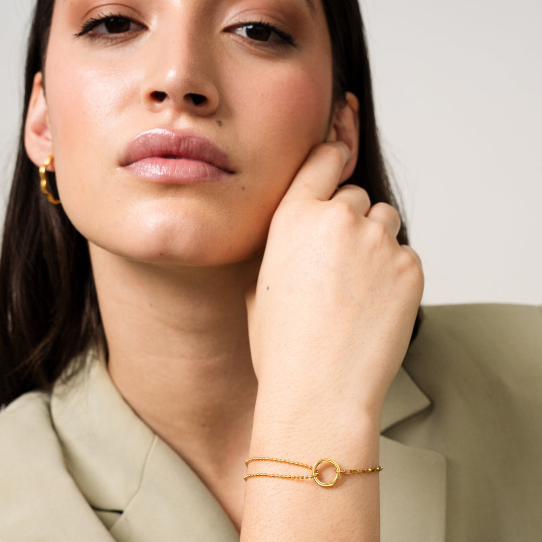 Χρυσό Βραχιόλι Tennis Box