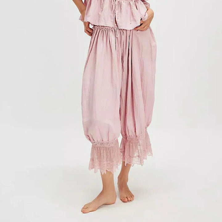 Παντελόνα Boho με Δαντέλα