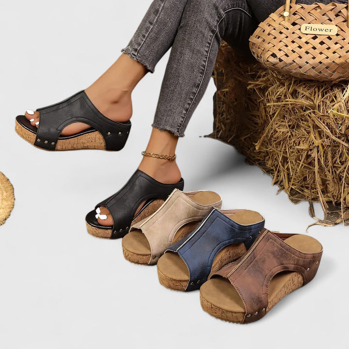 Μαριγώ - Ορθοπεδικά σανδάλια πλατφόρμα με κομψό σχεδιασμό