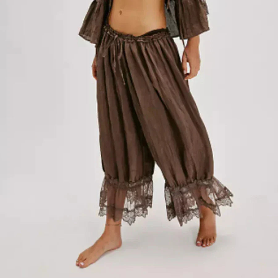 Παντελόνα Boho με Δαντέλα