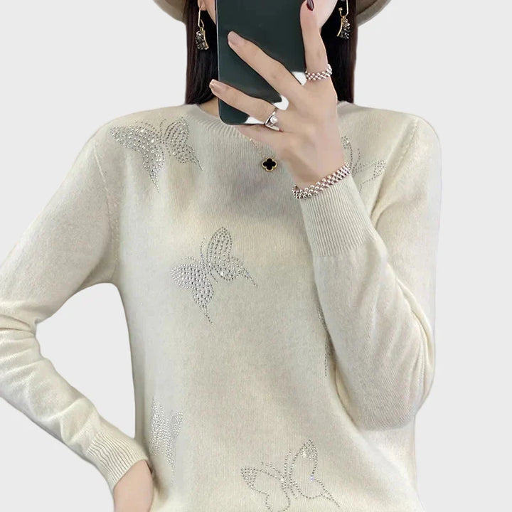 Πλεκτό Ζιβάγκο με Σχέδιο Πεταλούδας