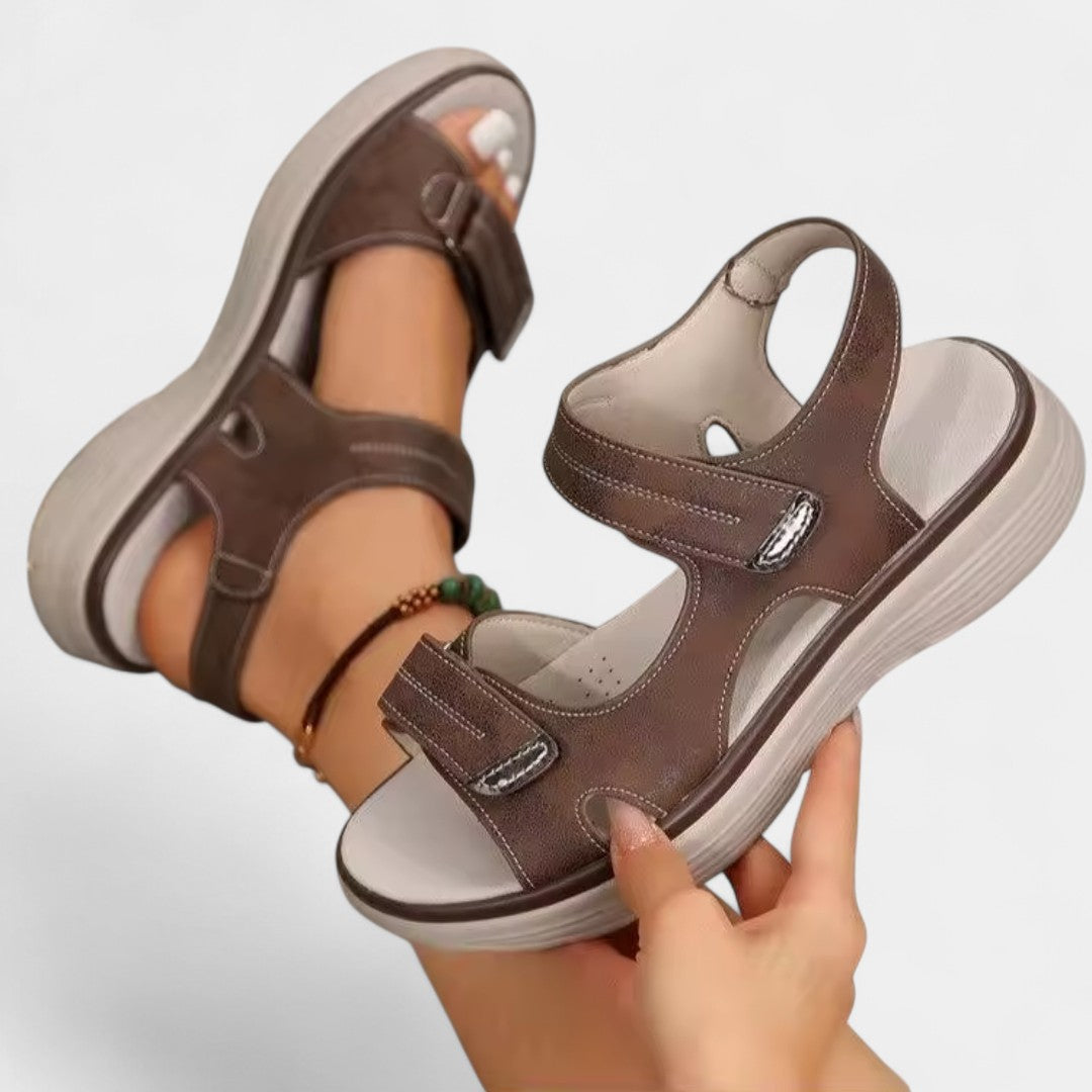 Βενετία - Πολυτελή ορθοπεδικά δερμάτινα σανδάλια με εργονομική στήριξη