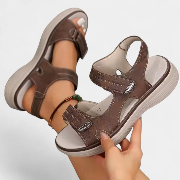 Βενετία - Πολυτελή ορθοπεδικά δερμάτινα σανδάλια με εργονομική στήριξη