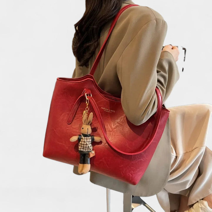 Γλυκερία - Κομψή τσάντα ώμου με vintage φινίρισμα