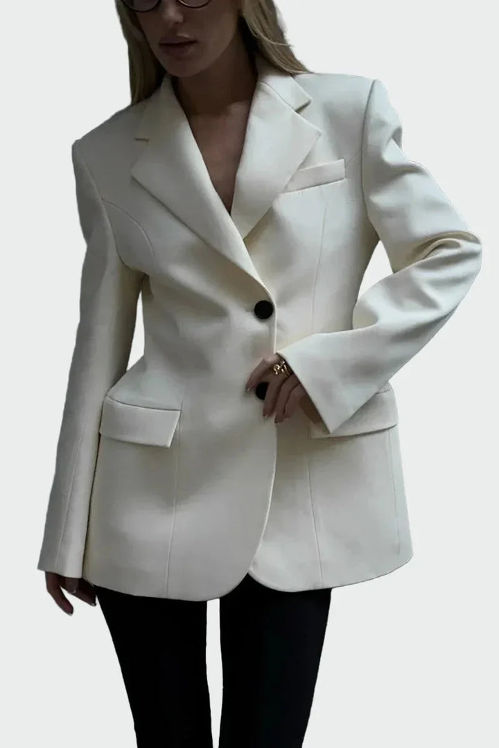 Σακάκι με Εντυπωσιακή Γραμμή και Κουμπιά