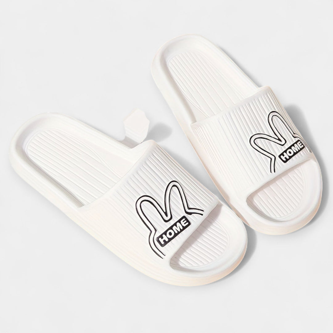 Γυναικείες Παντόφλες με Cartoon Σχέδιο & Ανοιχτά Δάχτυλα