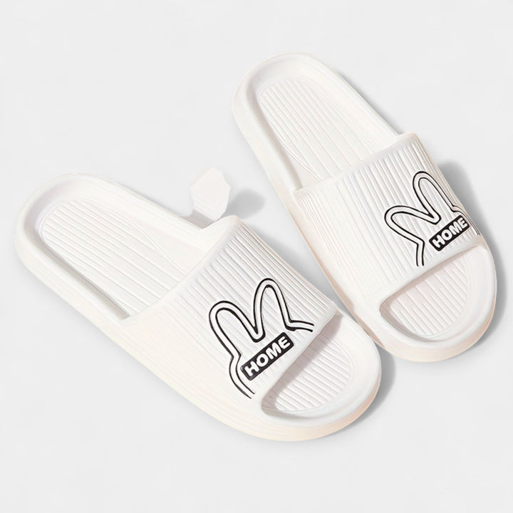 Γυναικείες Παντόφλες με Cartoon Σχέδιο & Ανοιχτά Δάχτυλα