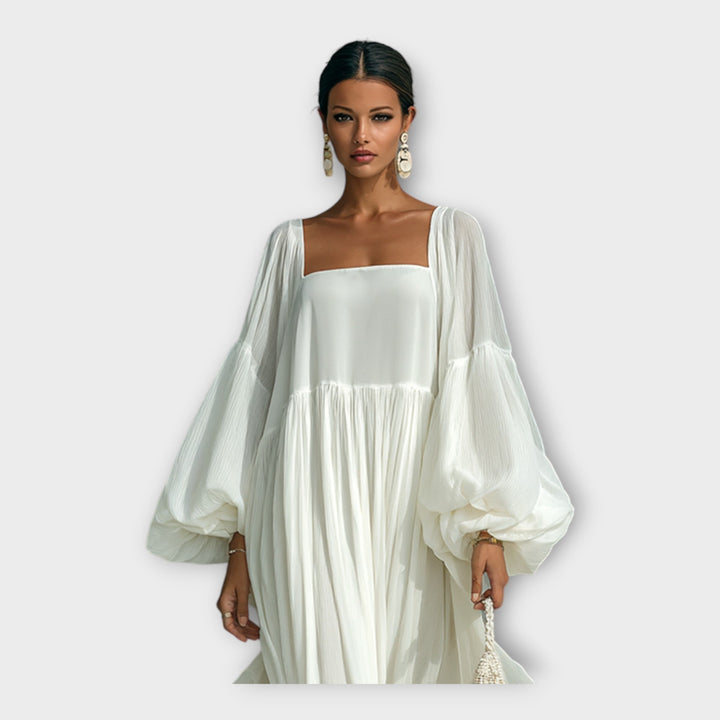 Αέρινο φόρεμα με εκλεπτυσμένη minimal αισθητική