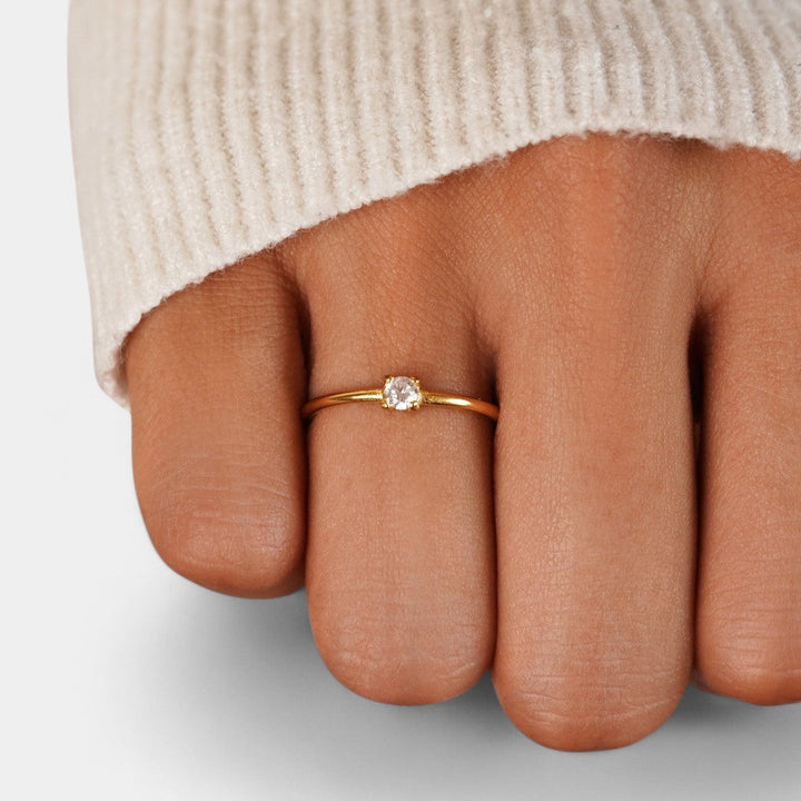 Ιφιγένεια - Χρυσά δαχτυλίδια με λίθο γέννησης