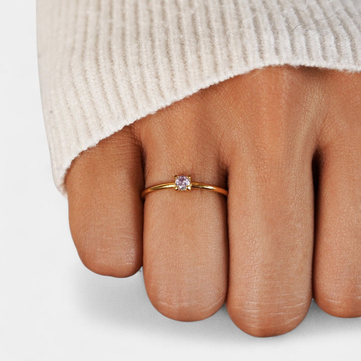 Ιφιγένεια - Χρυσά δαχτυλίδια με λίθο γέννησης