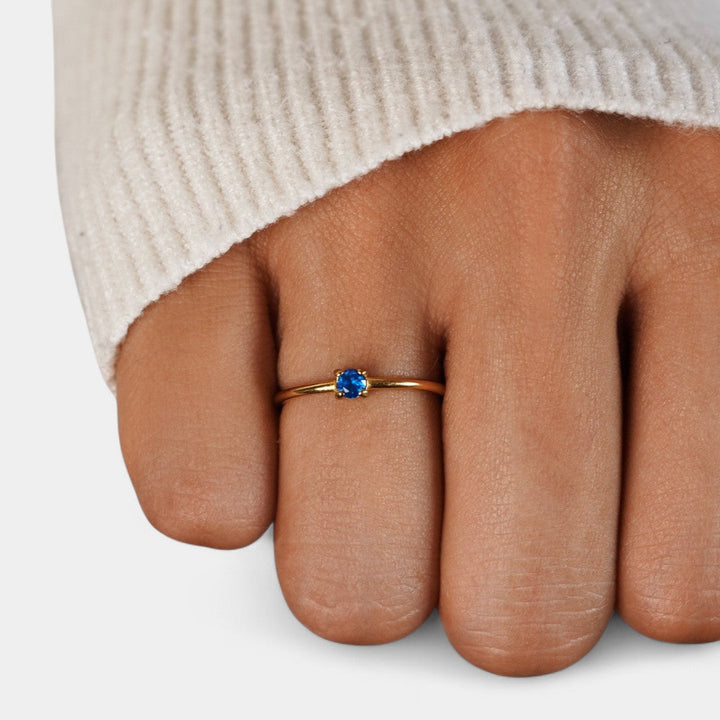 Ιφιγένεια - Χρυσά δαχτυλίδια με λίθο γέννησης