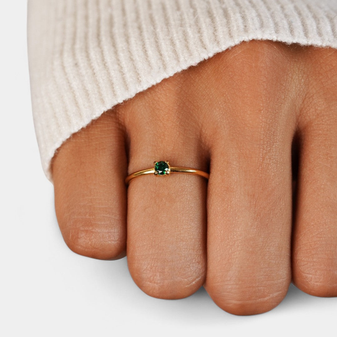 Ιφιγένεια - Χρυσά δαχτυλίδια με λίθο γέννησης