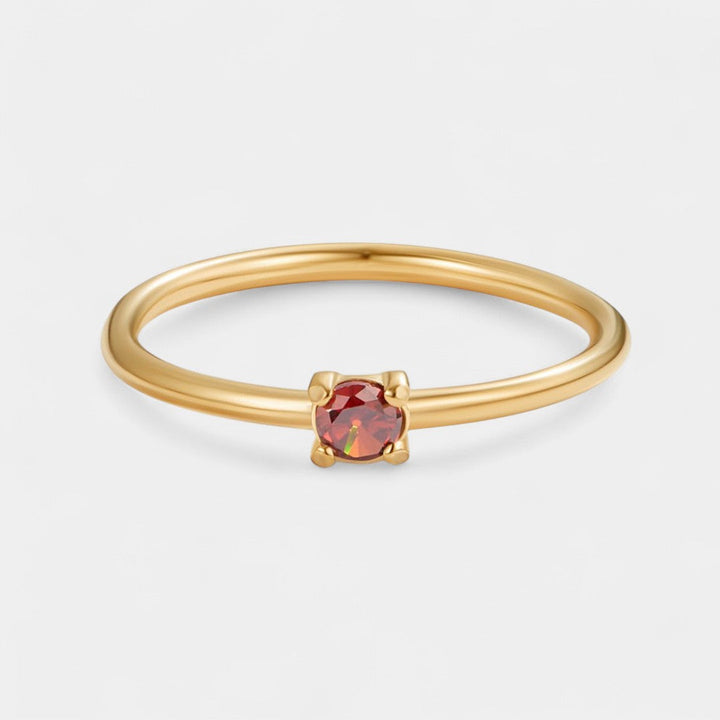 Ιφιγένεια - Χρυσά δαχτυλίδια με λίθο γέννησης