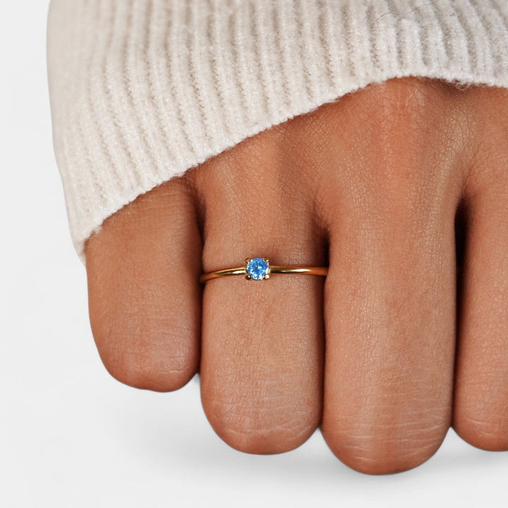 Ιφιγένεια - Χρυσά δαχτυλίδια με λίθο γέννησης