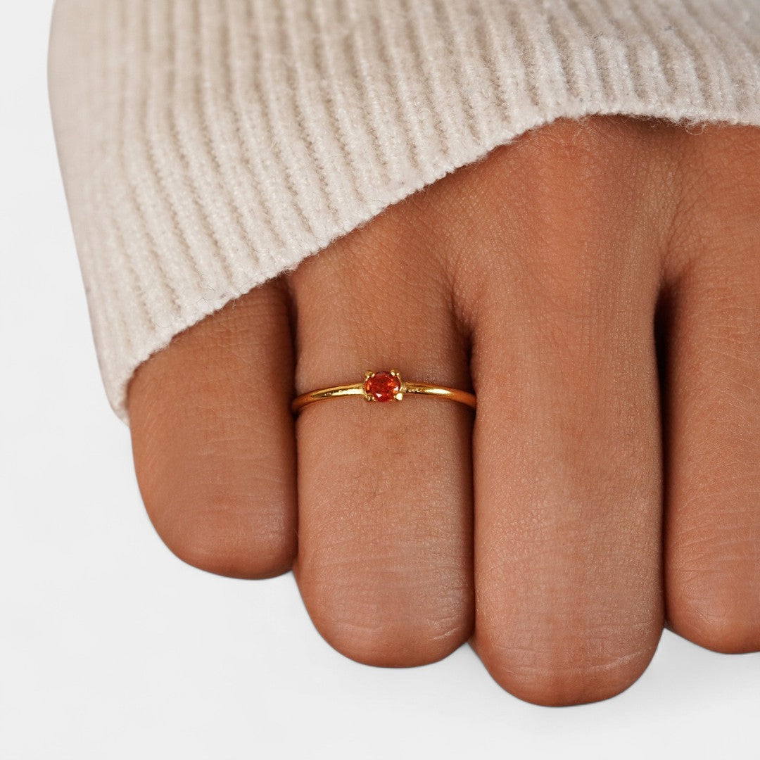 Ιφιγένεια - Χρυσά δαχτυλίδια με λίθο γέννησης