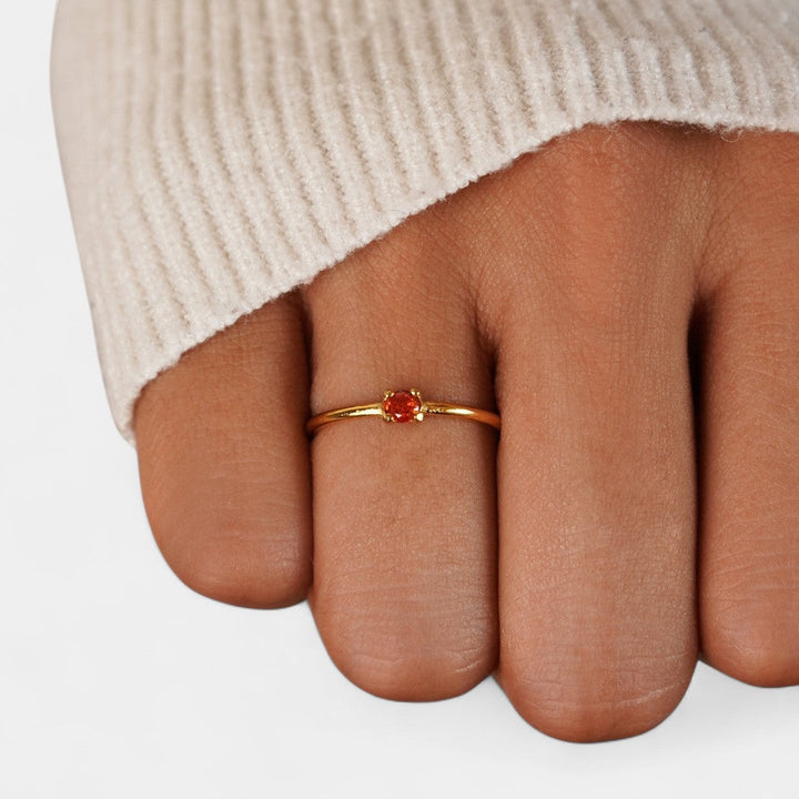 Ιφιγένεια - Χρυσά δαχτυλίδια με λίθο γέννησης