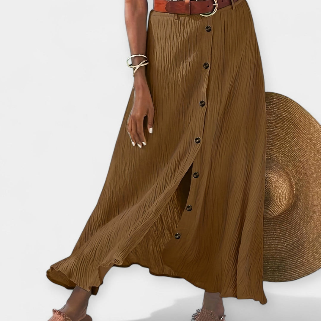 Ημιδιάφανη Μίντι Φούστα με Σκίσιμο