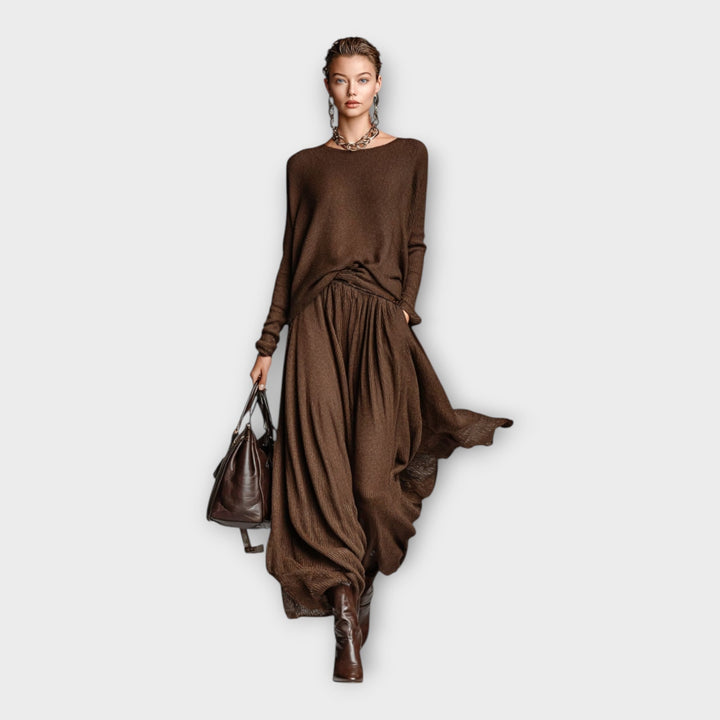 Πλεκτό σετ με αέρινη κομψότητα