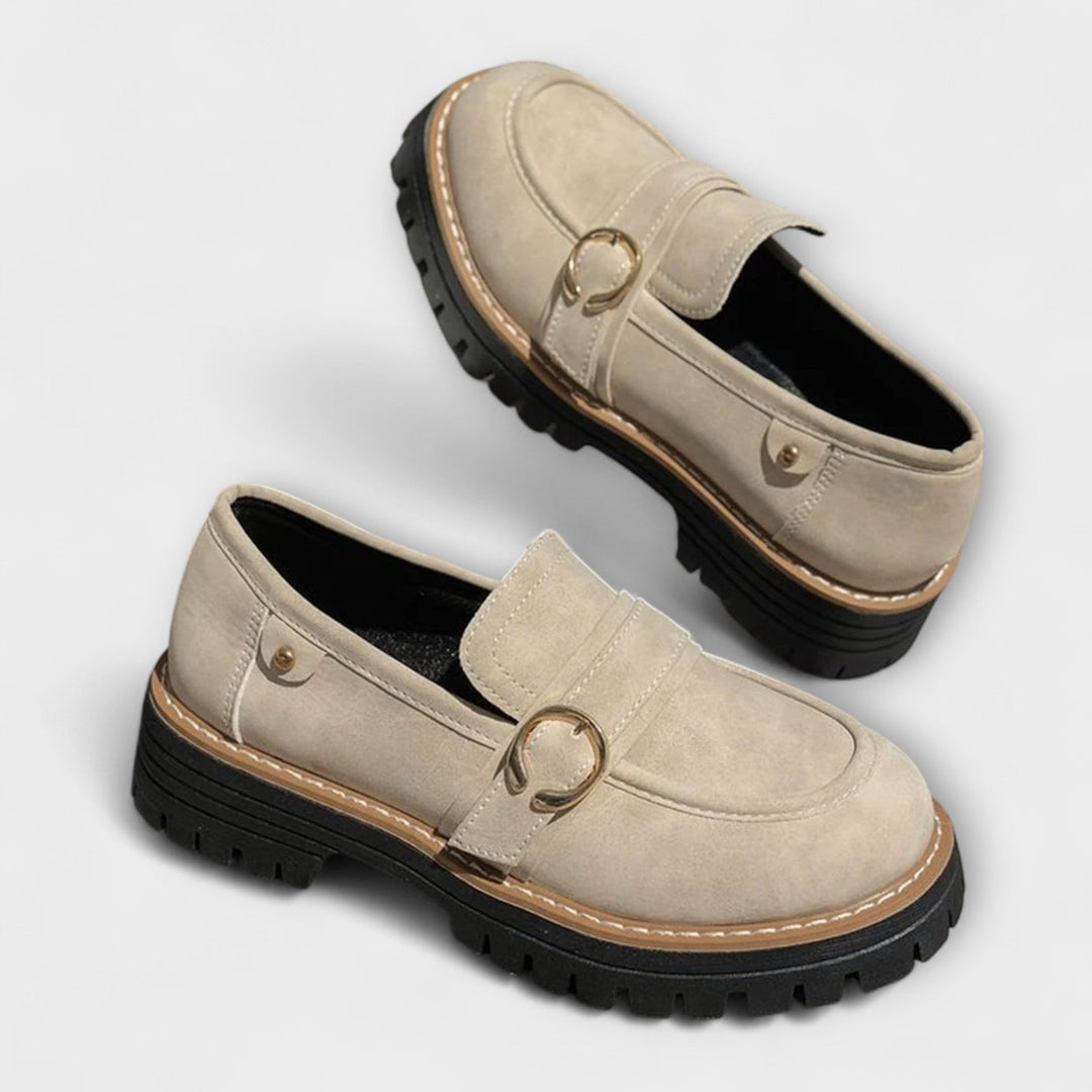 Ελένη Λώρα Casual Loafers Στρογγυλή Μύτη Άνετη Κατασκευή