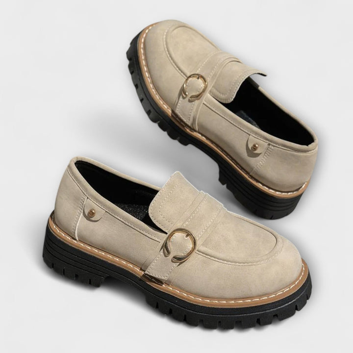 Ελένη Λώρα Casual Loafers Στρογγυλή Μύτη Άνετη Κατασκευή