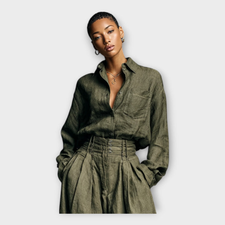 Πουκάμισο και παντελόνι με αβίαστη κομψότητα