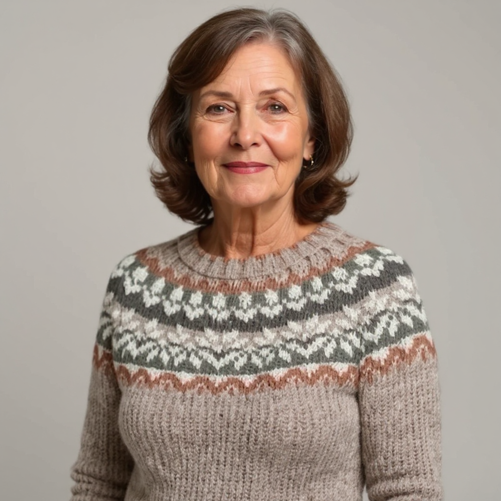 Πλεκτό Πουλόβερ με Κλασικό Σχέδιο