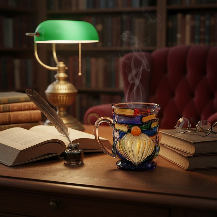 Ręcznie wykonany kubek krasnoluda dla miłośników książek 3D