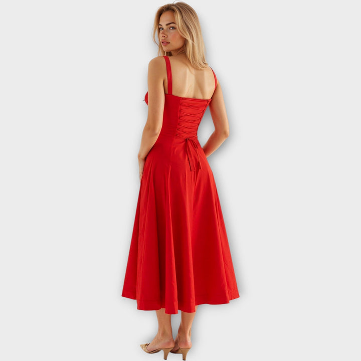 Μίντι Φόρεμα με Κορσέ