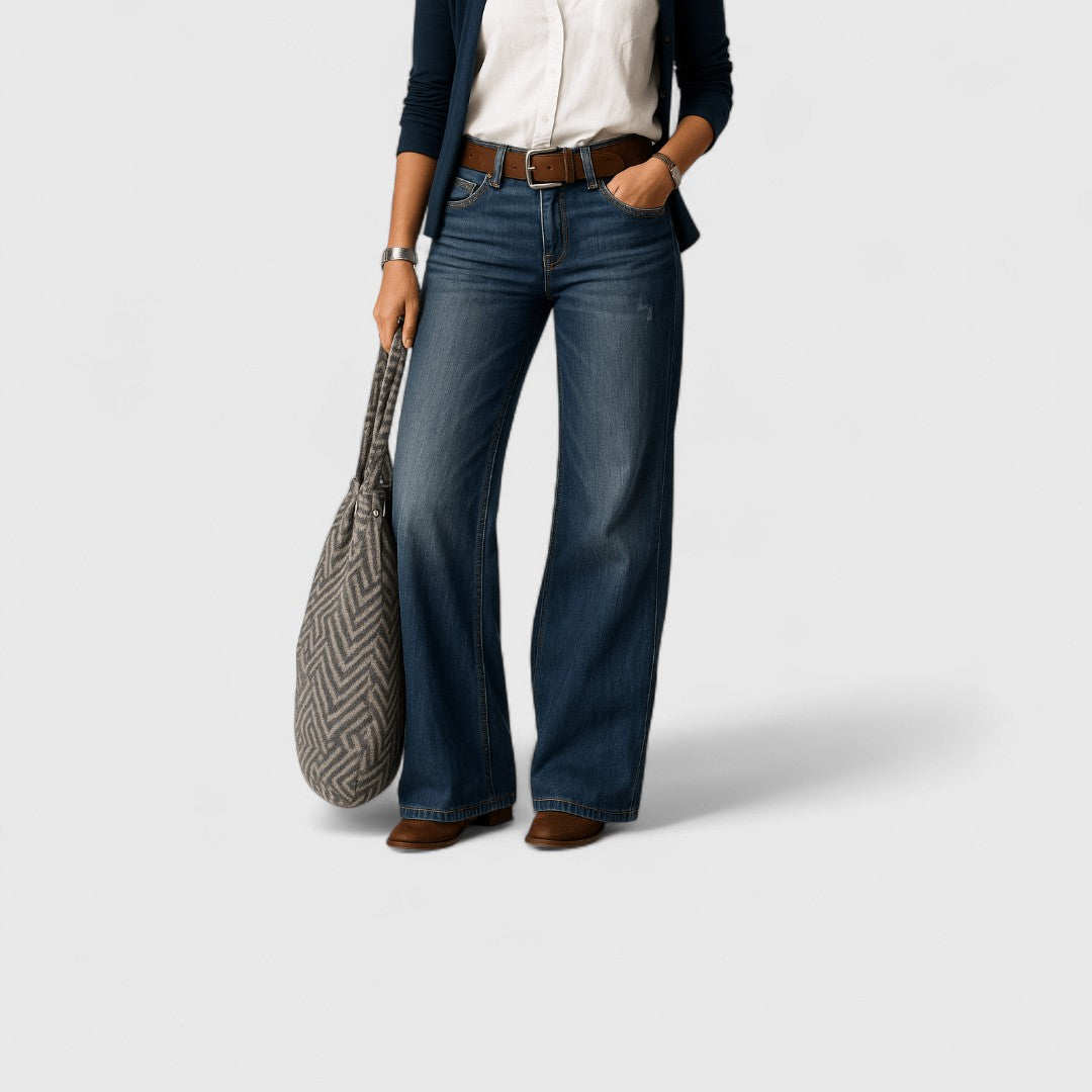 Μάρθα - Τζιν με φαρδύ πόδι σε άνετη γραμμή