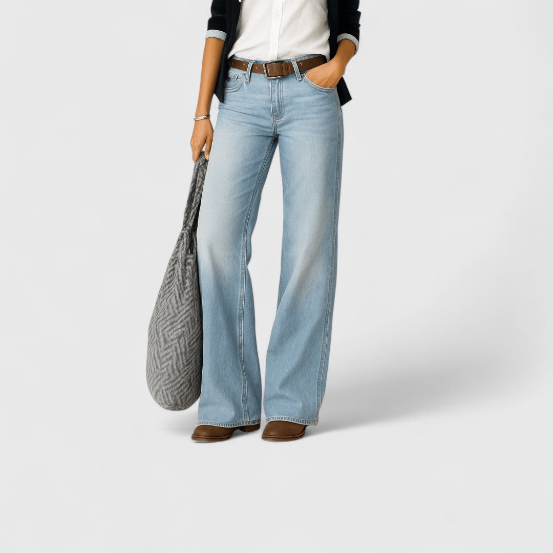 Μάρθα - Τζιν με φαρδύ πόδι σε άνετη γραμμή