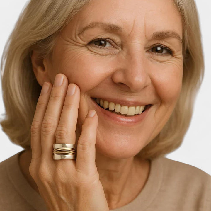 Αναστασία - Κομψό δαχτυλίδι με πλεκτή λεπτομέρεια σε ρετρό ύφος