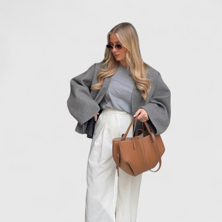 Ηλιάνα - Δερμάτινη τσάντα ώμου vintage για καθημερινή κομψότητα